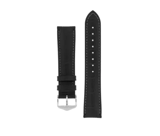 BRAC. M. HIRSCH CUIR VEAU NOIR 22MM L