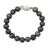 BRACELET ARG P.EAU DOUCE TEINTÉES 7.5po