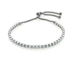 BRACELET BOLO ACIER CZ 3MM 5.5-10