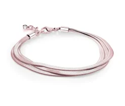 BRACELET EN ACIER À 3 RANGS AVEC MAILLE CHEVRONS