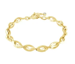 BRACELET EN ACIER MAILLE ROLO OVALE