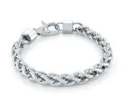 BRACELET EN ACIER MAILLE BLÉ