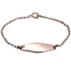 BRACELET IDENTITÉ EN OR 10K ROSE