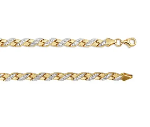 BRACELET 10K 2T TAILLE DIAMANT 5MM 7.5po
