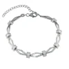 BRACELET LOSANGES EN ARGENT RHODIÉ SERTI DE CUBIQUES ZIRCONIAS