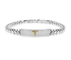 BRACELET MÉDICAL EN ACIER