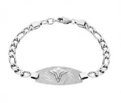 BRACELET MEDICAL EN ACIER