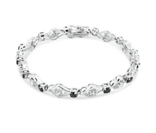 BRACELET TENNIS EN ARGENT RHODIÉ SERTI DE CUBIQUES ZIRCONIAS