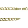 CHAINE À MAILLE FIGARO TAILLÉE DIAMANT EN OR
