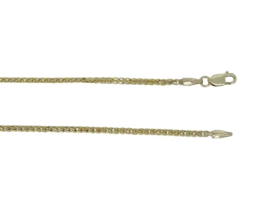 CHAINE À MAILLE FRANCO EN OR JAUNE