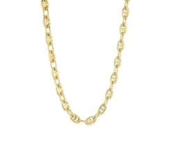 CHAINE ACIER/PVD OR GOURMETTE 3.5MM 22