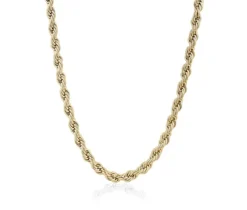 CHAINE EN ACIER/PVD OR À MAILLE TORSADE