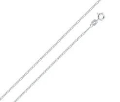 CHAINE EN ARGENT MAILLE FIGARO