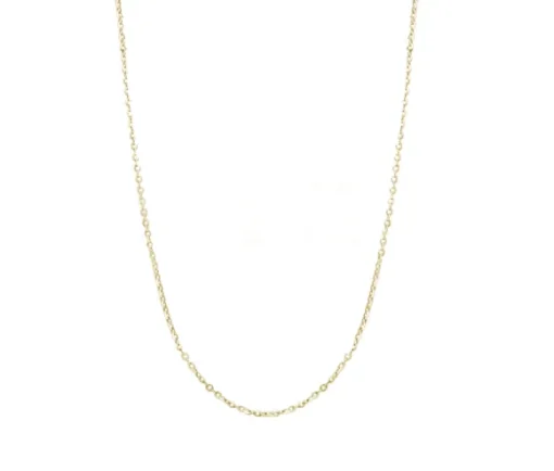 CHAINE EN OR JAUNE À MAILLE ROLO TAILLÉE DIAMANT