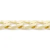 CHAINE EN OR 10K À MAILLE GOURMETTE BISAUTÉE