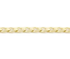 CHAINE EN OR 10K À MAILLE GOURMETTE BISAUTÉE