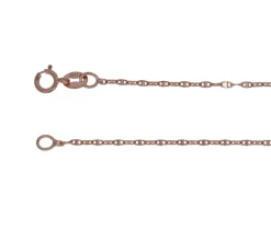 CHAINE MAILLE PLAQUE EN OR 10K ROSE