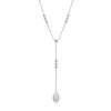 COLLIER EN ARGENT RHODIÉ SERTI DpiUNE PERLE EAU DOUCE