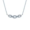 COLLIER EN OR BLANC SERTI DE DIAMANTS