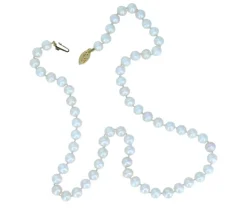 COLLIER PERLE DpiEAU DOUCE AVEC FERMOIR EN OR