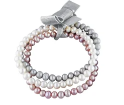 ENSEMBLES DE 3 BRACELETS EXTENSIBLES EN PERLES DpiEAU DOUCE