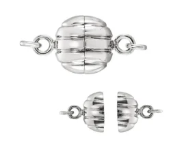 FERMOIR A COLLIER ARGENT 8MM