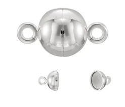 FERMOIR A COLLIER MAGNÉTIQUE ARGENT 8MM