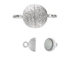 FERMOIR ARGENT MAGNÉTIQUE 6MM