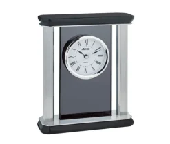 HORLOGE DE TABLE RÉSINE ET ACIER
