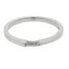 JONC CONTOUR EN OR 14K BLANC