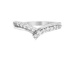 JONC CONTOUR EN OR SERTI DE DIAMANTS