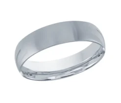 JONC DÔME UNI EN OR CONFORT FIT 6MM DE LARGEUR
