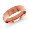 JONC DÔME UNI EN OR CONFORT FIT 6MM DE LARGEUR 1.2MM DpiÉPAISSEUR