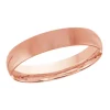 JONC DÔME UNI EN OR CONFORT FIT 4MM DE LARGEUR ET 1.8MM DpiÉPAISSEUR