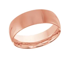 JONC DÔME UNI EN OR CONFORT FIT 8MM DE LARGEUR ET 1.8MM DpiÉPAISSEUR