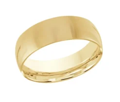 JONC DÔME UNI EN OR CONFORT FIT 8MM DE LARGEUR ET 1.8MM DpiÉPAISSEUR