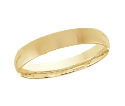 JONC DÔME UNI EN OR CONFORT FIT 3MM DE LARGEUR 1.8MM DpiÉPAISSEUR