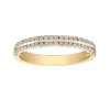 JONC DOUBLE EN OR JAUNE , ROSE OU BLANC SERTI DE DIAMANTS