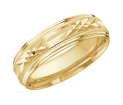 JONC EN OR AVEC TAILLE DIAMANT AU CENTRE