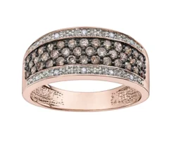 JONC EN OR BLANC OU ROSE SERTI DE DIAMANTS