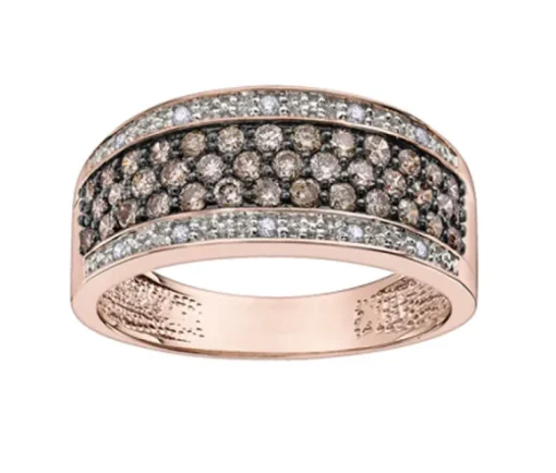 JONC EN OR BLANC OU ROSE SERTI DE DIAMANTS