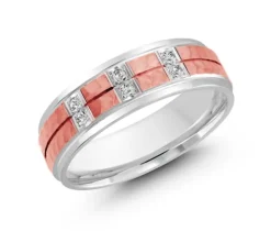 JONC EN OR CONFORT FIT SERTI DE DIAMANTS