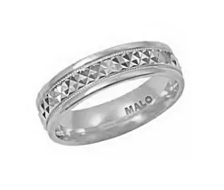 JONC EN OR CONFORT FIT TAILLÉ DIAMANT