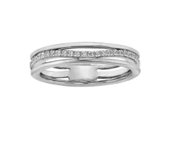 JONC EN OR JAUNE, ROSE OU BLANC SERTI DE DIAMANTS