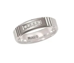 JONC EN OR 10K CONFORT FIT SERTI DE DIAMANTS