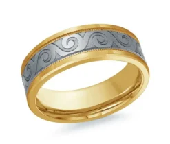 JONC EN OR 14K ET TANTALE