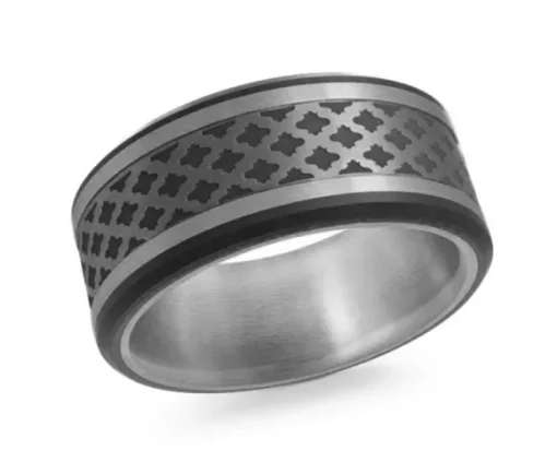 JONC EN OR 14K ET TANTALE