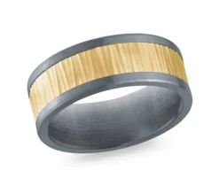 JONC EN TANTALE ET OR 14K