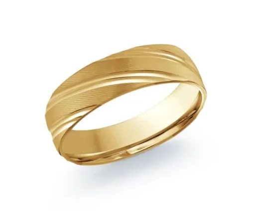 JONC HOMME 10K DOUBLE LIGNES