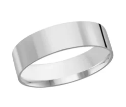 JONC PLAT UNI EN OR CONFORT FIT 6MM DE LARGEUR